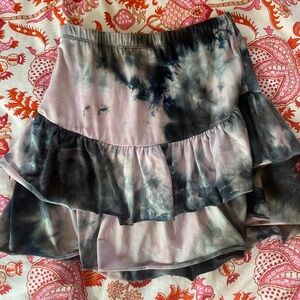 Cheryl Creations Girls Pink and Blue Tie Dye Skirt Size Large